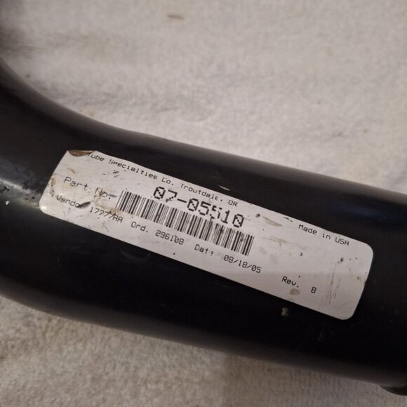 Coolant Tube Pipe Replacement Part 07-05510 Black - Picture 4 of 5